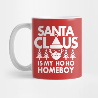 Funny Cute Santa Claus HoHoHo Christmas Homeboy Funny Meme Mug